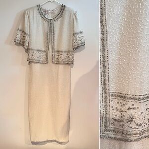 Vintage 1980s Laurence Kazar Beaded “Trophy” Dress